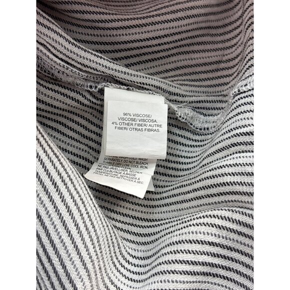 Lucky Brand Striped Short Sleeve Button Front Top L - Picture 3 of 6